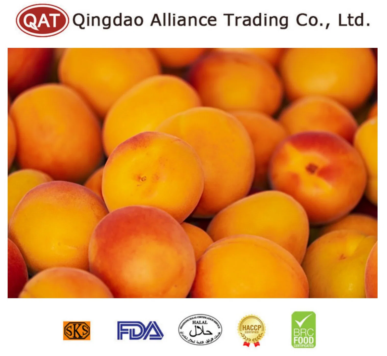 Preserved IQF Fruits Frozen Diced Apricot with High quality/High cost performance  for Exporting