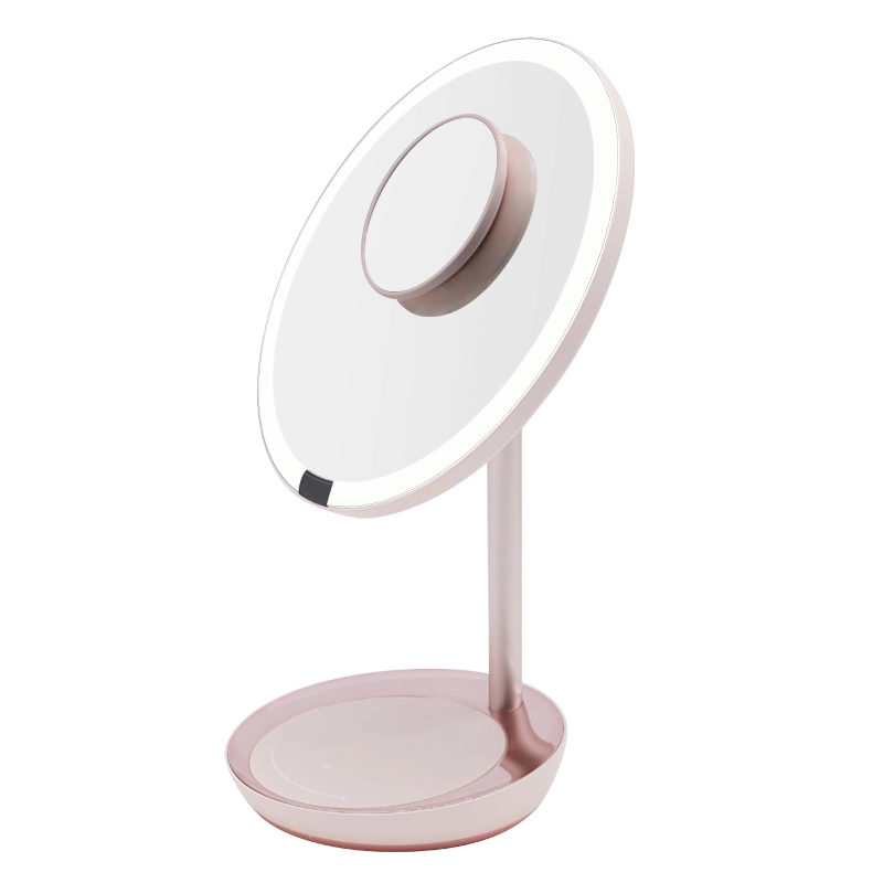 Nouveau style de coiffeuse LED de l'écran tactile interactif de la beauté miroir de maquillage ronde