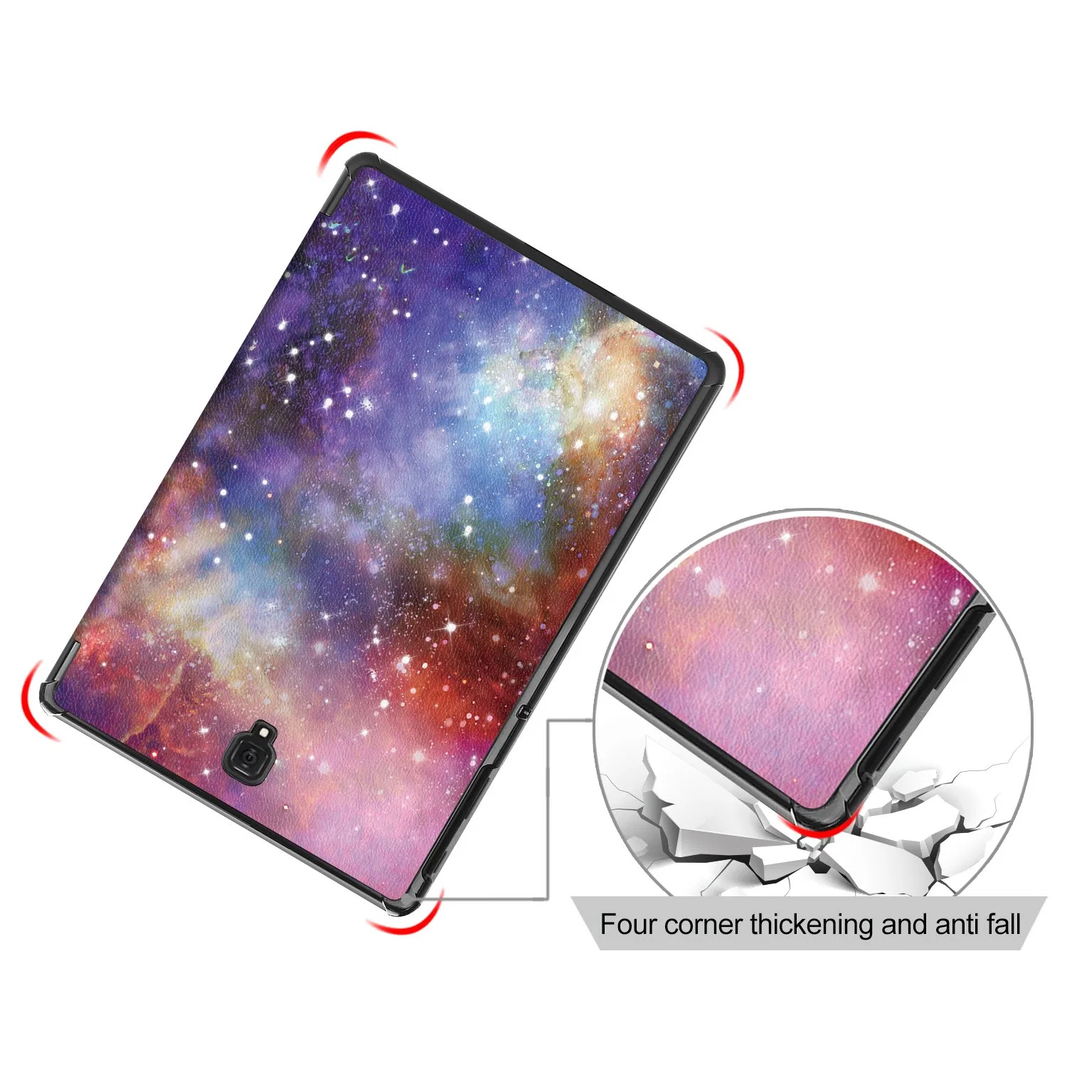 Smart Printing Case Leather Flip Covers for Samsung Galaxy Tab S4 10.5 T830, T835, T837