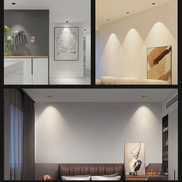 Modern Anti-Glare Interior COB LED Work Light Spotlight Ceiling Round 12W Down Light