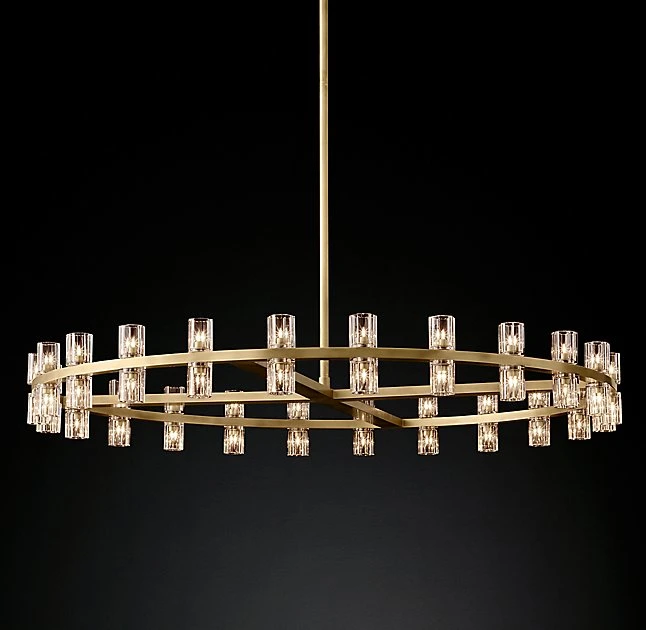 American Lampara Colgante cristal LED lámpara colgante moderna Chandelier