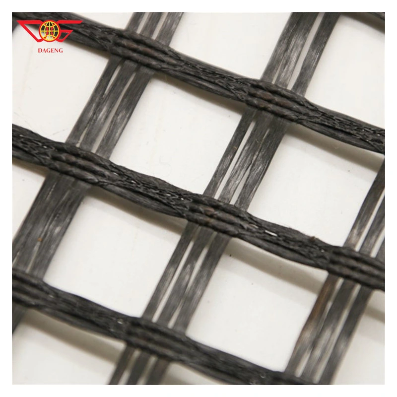 4% Elongation 100kn Fiberglass Mesh Geogrid with CE Certification Geogrid for Road Construction Hot Sold