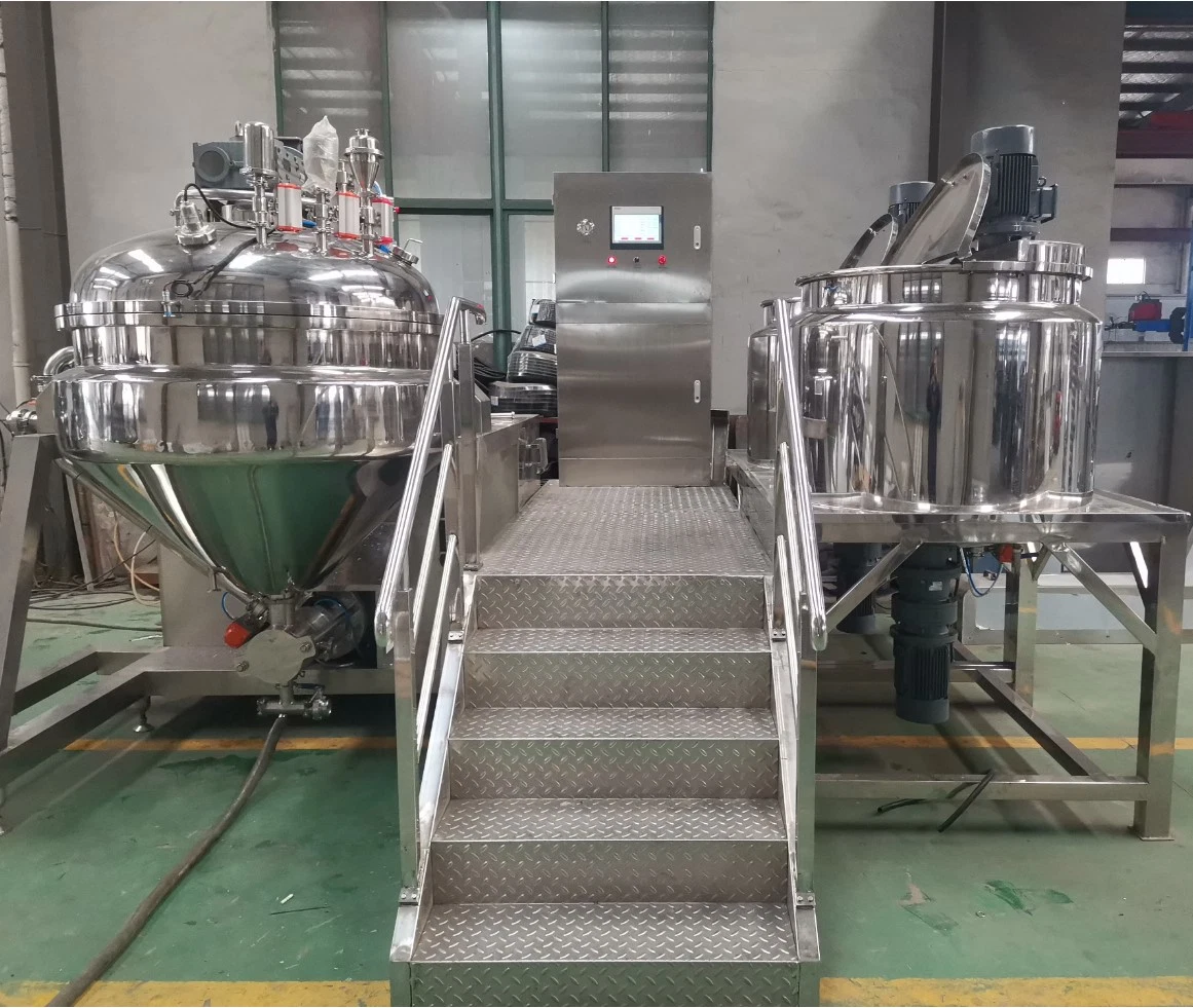 Mayonnaise-Industriel Emulsification Machine Mayonnaise Production Line Vacuum Emulsifier Machine Mayonnaise Making Machine