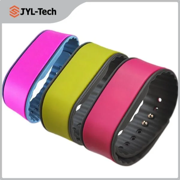 Waterproof RFID Bracelet 13.56MHz Customizable Silicone Wrist Bands