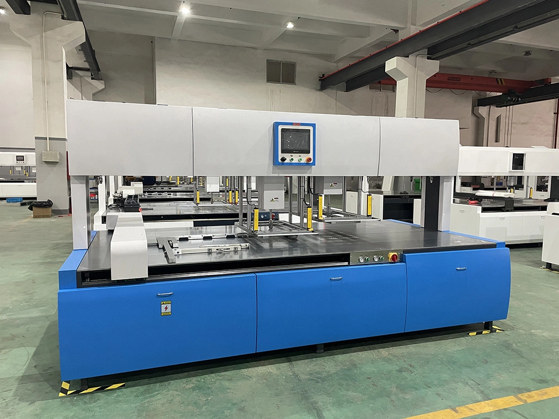 for Tags Labels Package with Arm and Conveyor Double Head Automatic Stripping Blanking Machine Playing Cards Blanking Machine