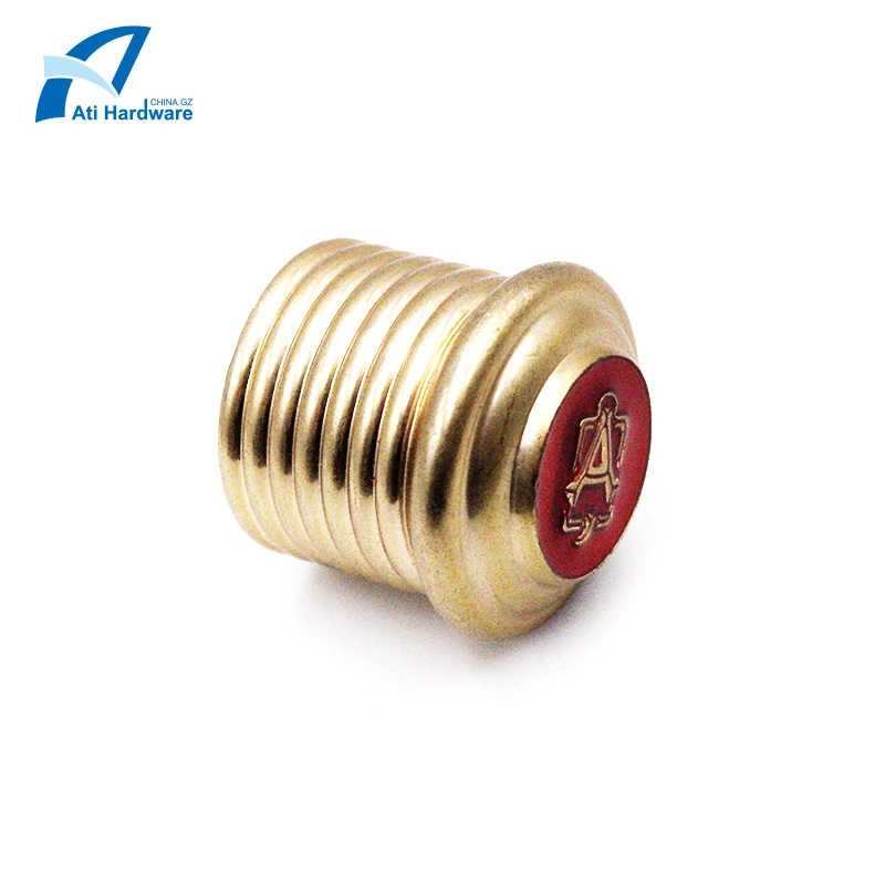 Custom Hot Selling Spiral Shape Logo Engrave Metal Perfume Bottle Caps