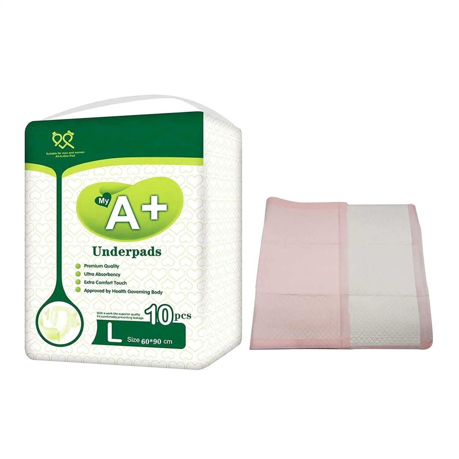 Venda por grosso de pás impermeáveis Super absorvente Underpad sanitários estanques Almofada de Maternidade