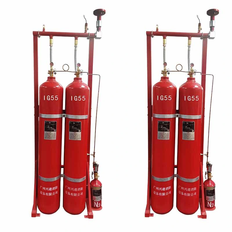 20MPa Ig55 Argonite Fire Suppression System for Storeroom 80L Ig55 (50% Nitrogen, 50% Argon) Fire Fighting Extinguisher Brazilian Fire Extinguisher