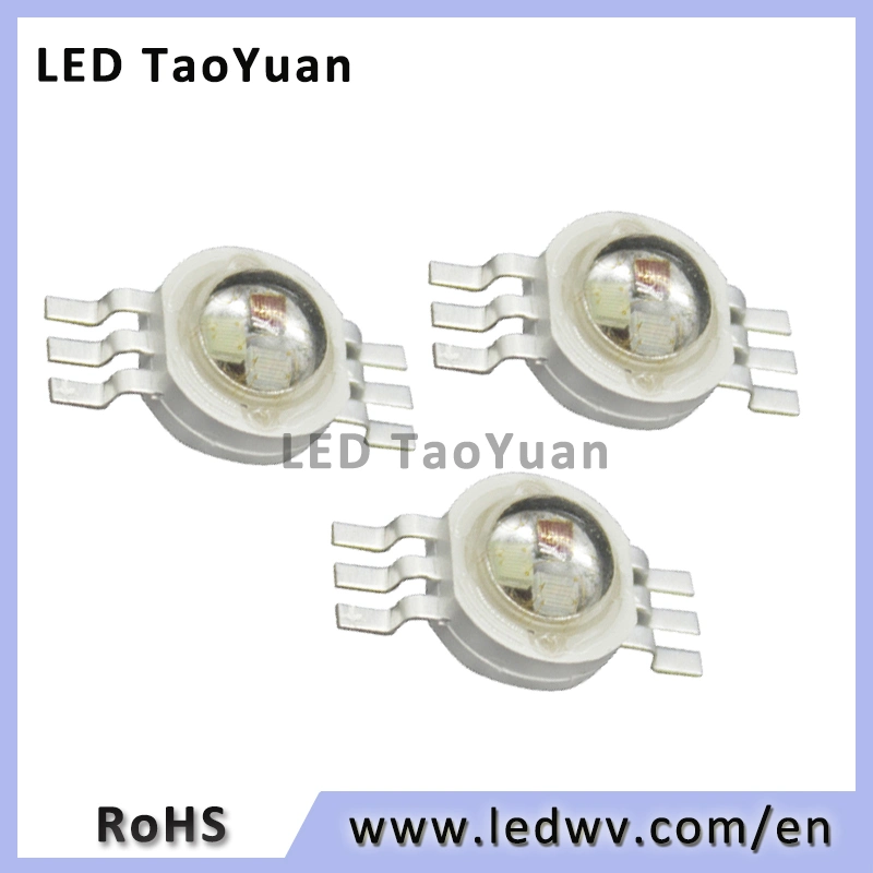 High Lumen 3W 6pin RGB LED Chip for Effect Light