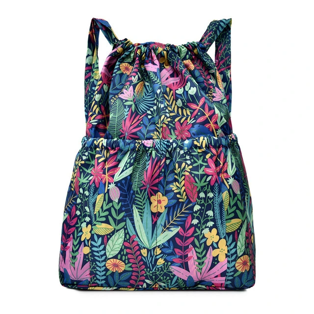 Running Sports Gym Drawstring Bag Polyester Backpack