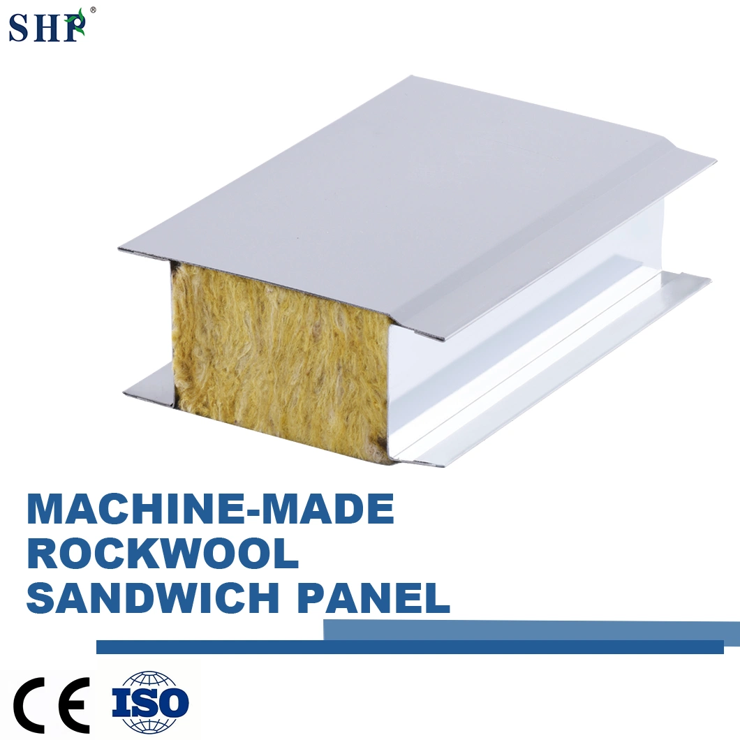 High Quality Machine-Made Rockwool Sandwich Panel for Cleanroom Project