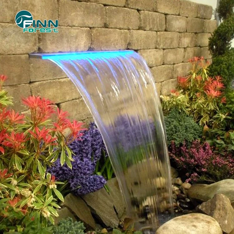 Stainless Steel Indoor or Outdoor SPA Pool Wall Fountain