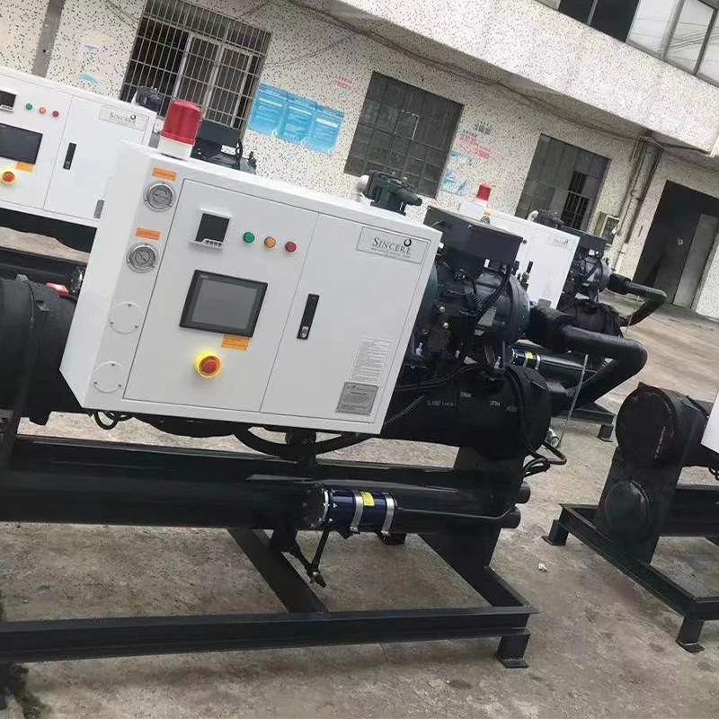 640kw Plastic Industrial Double Compressor Water Cooled Chiller