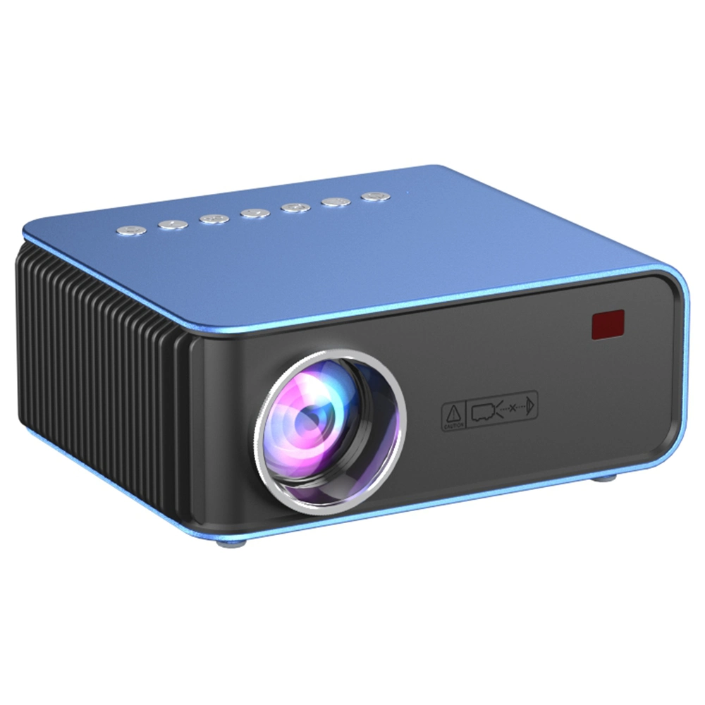 T4 Portable Mini Projector WiFi Mobile Phone Screen Mirroring Home Theater LED Video Projector - Us Plug