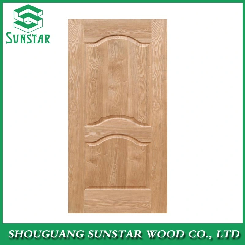 Melamine/Natural Veneer HDF Mould Door Skin Used for Home Door