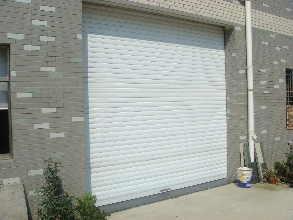 Commercial Sliding Thermal Insulated Industrial Roller Shutter Roll up Curtain PU Sandwich Panel Manual or Motor Driving Security Residential Metal Residential