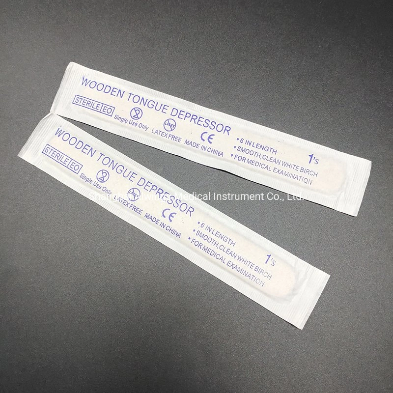 Medical Sterile Disposable Adult Children Wooden Tongue Depressor