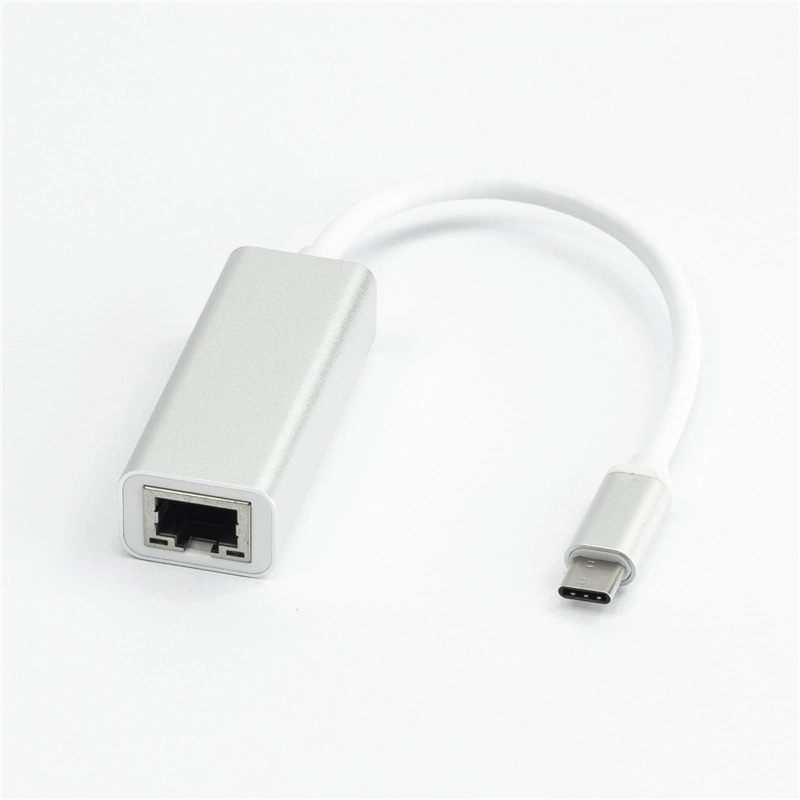 Typ-C auf Gigabit Network RJ45 Aluminiumlegierung 10m/100m/1000m-Kartenadapter