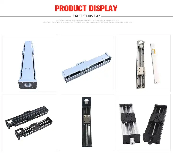 Horizontal 500mm Stroke CNC Motorized Linear Slide Guide Rail Integrated Stepper Servo Motor