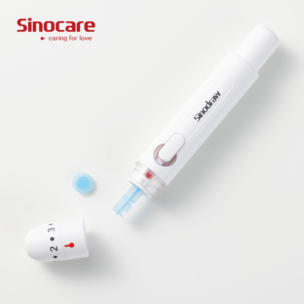 Sinocare lanceta sangre sangre Surger Pen Test, Dispositivo Lancing