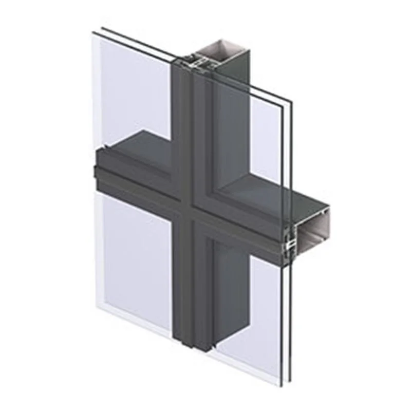 Cortina de alumínio Perfil de parede 24 mm isolamento de vidro baixo-e cortina Vidro de parede moderno vidro residencial vidro decorativo parede