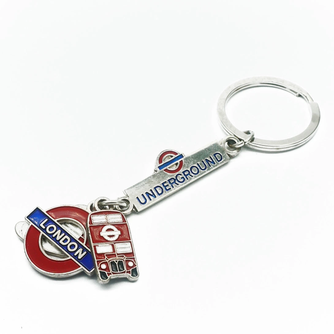 Promotional Door Gift Enamel Personalized Adult Souvenirs Metal Keychains with Custom Logo