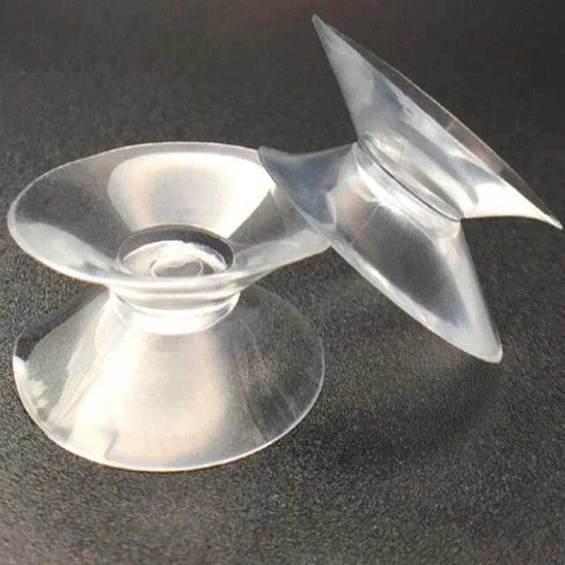 Clear PVC 30mm 50mm 60mm 80mm Double Sided Suction Cups Plastic Sucker