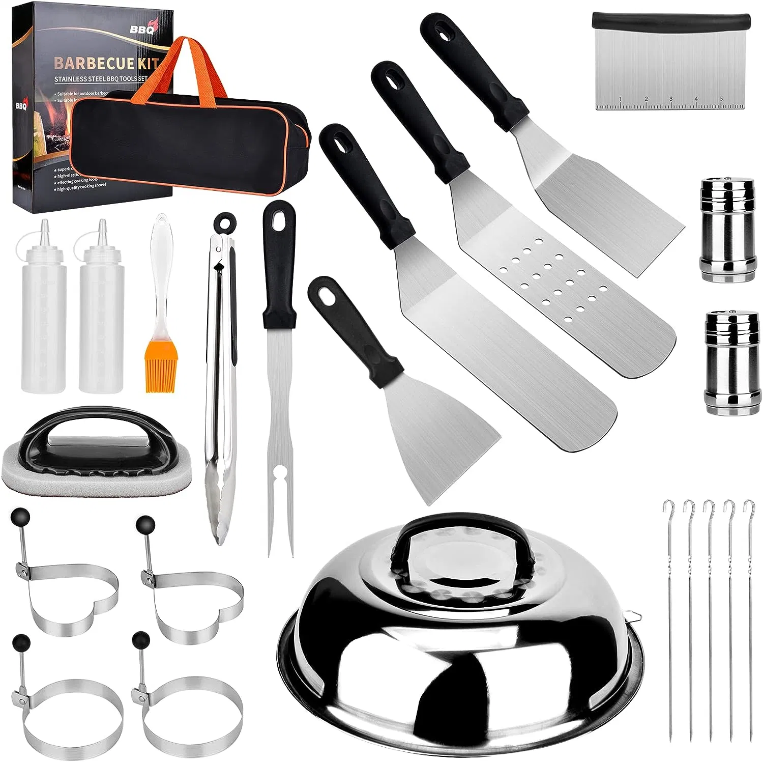 Outdoor Cooking BBQ Griddle Tool Kit Accessories Kit BBQ Griddle Tool