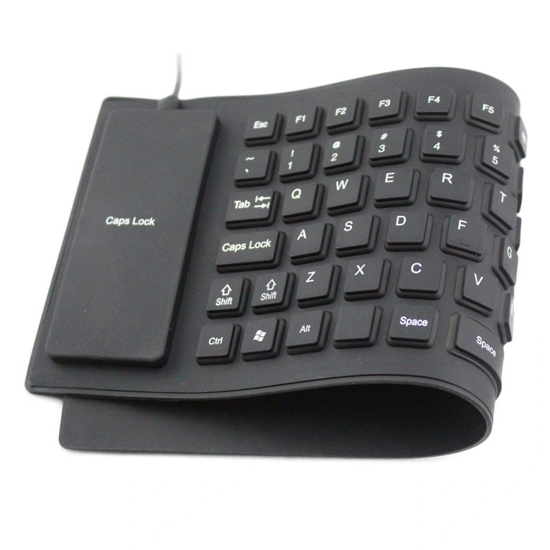 Amazon Wasserdichte Soft Silikon Gummi USB verkabelte faltbare Tastatur