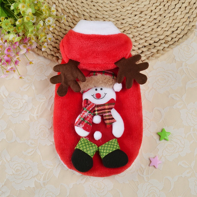 Autumn Pet Clothes Teddy Dog Christmas Dress Cat Foreign Trade Christmas Clothing Wholesale/Supplier Autumn and Winter Clothing Small Dog