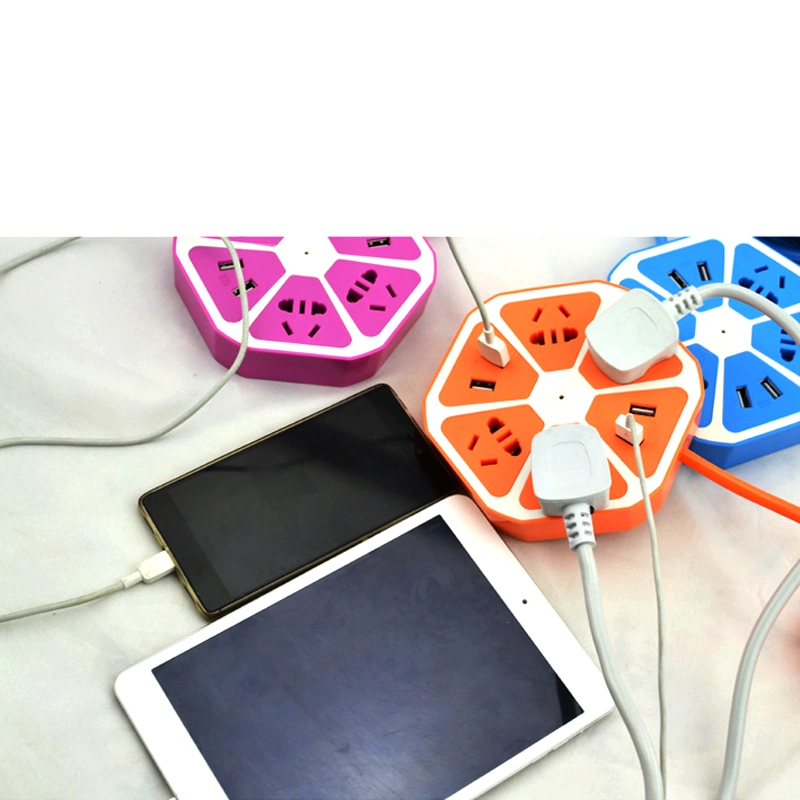 Fruit Tray USB Strips with Multi-Interface Electric Extension Socket/Charger