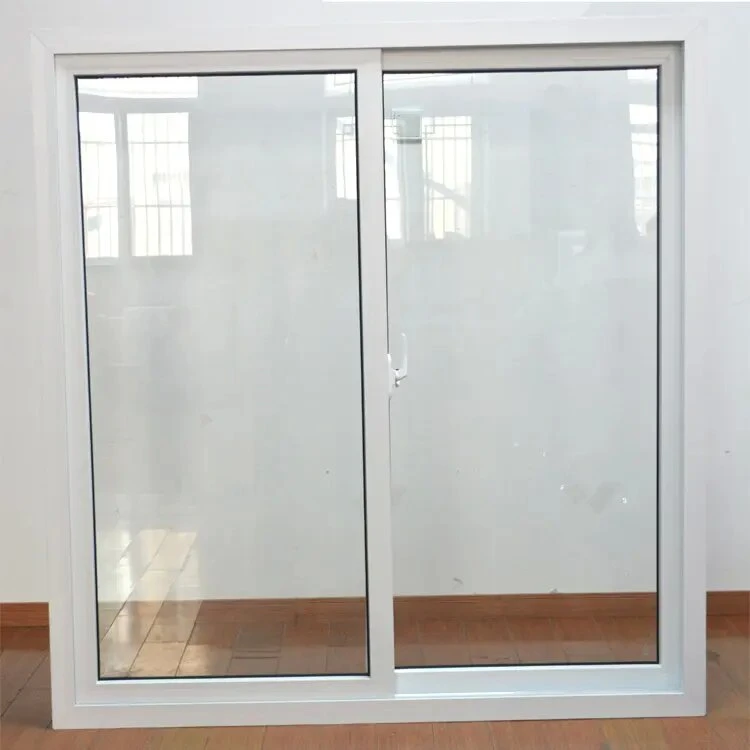 PVC Profiles UPVC Entrance Single Leaf Mirror Bedroom Design Room Divider Security Semi Automatic Sliding Door