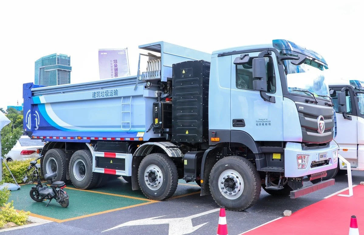 Buen precio Foton camión tractor eléctrico 8X4 5.6m pesados nuevos y usados para la venta de camiones volquete