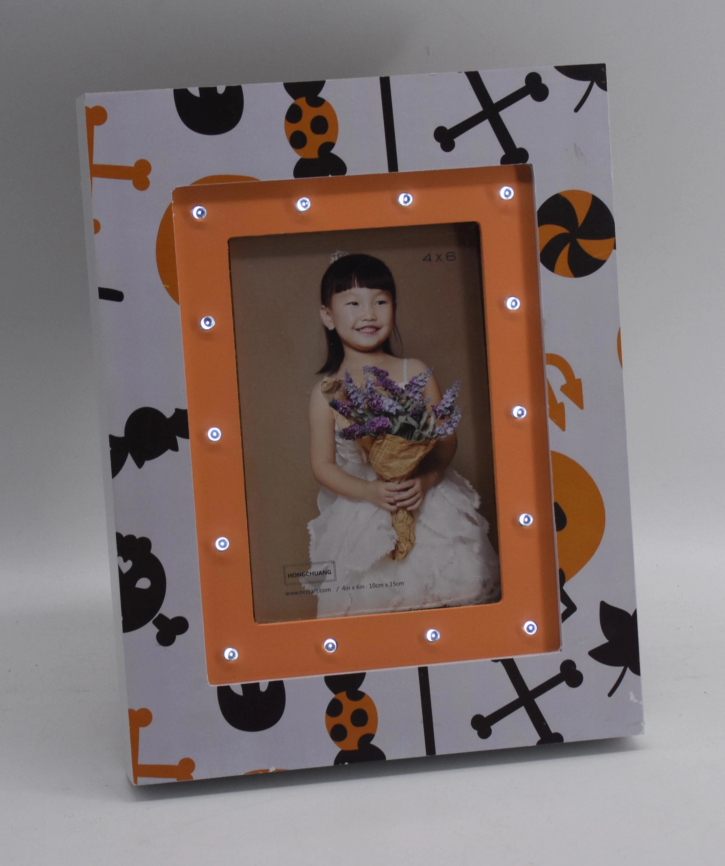 MDF LED Light Photo Frame for Pictures Holder and Holiday Gifts