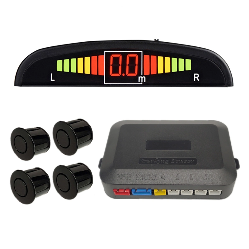 LED Parking Sensor System Car Reverse Backup with Buzzer Warning Alarm