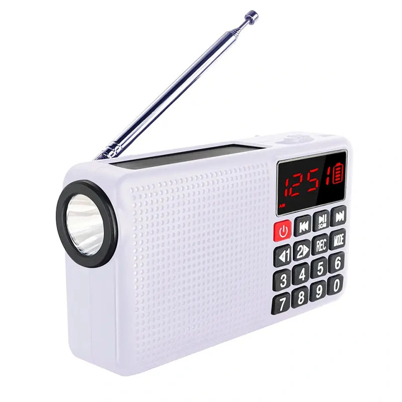 10000mAh Solar Portable Radio Lighting System DAB Crank Radio Emergency Radio Hand Crank Solar Small Digital Radio
