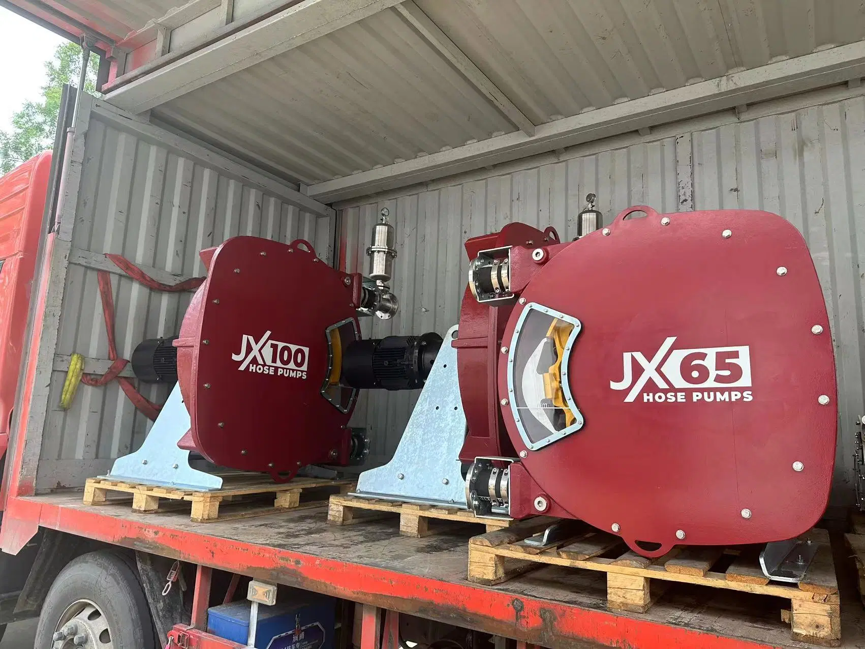Bomba de manguera peristáltica industrial JX para transporte de flujo alto