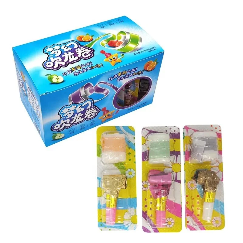 Chinese Factory Candy Toys Kids with Halal Sweet Fruit Roll Candy