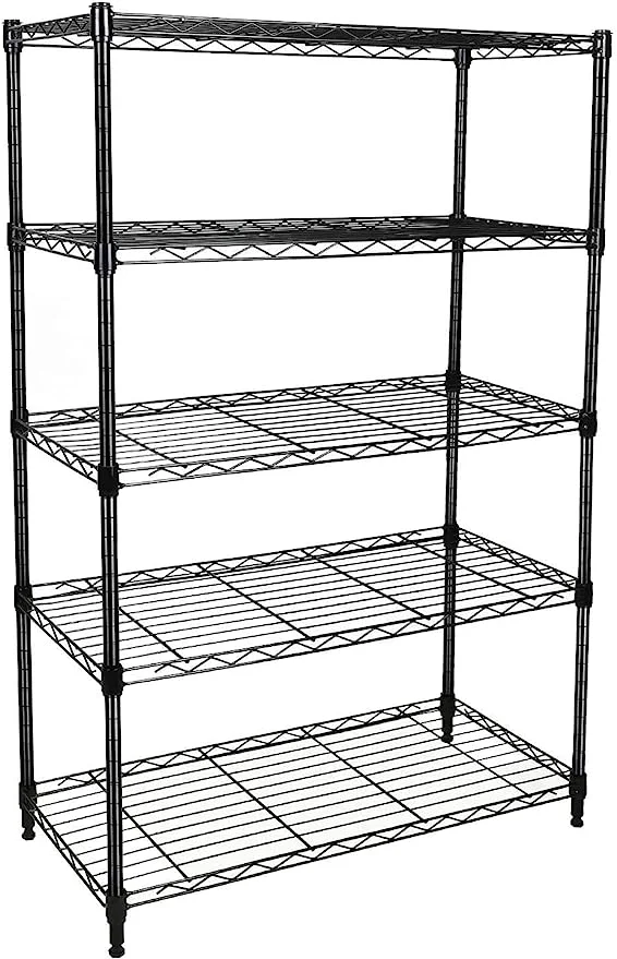 Wholesale/Supplier 5 Tiers Epoxy Wire Shelving Advertising Retail Display Supermarket Shelf From Shelving Factory