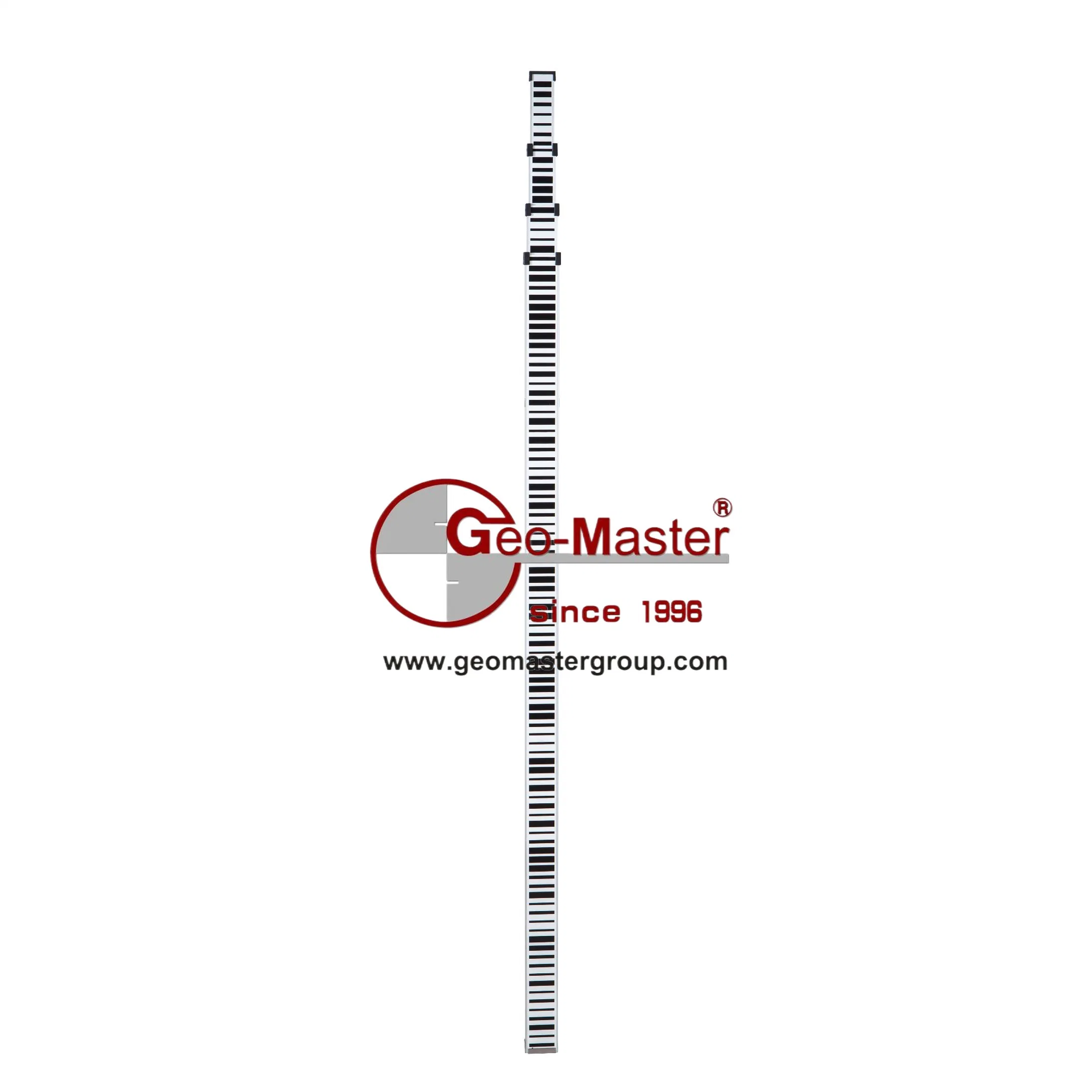 Geomaster 5m&times; 4sections Telescopic Barcode Staff for Topcon/Sokkia Digital Levels