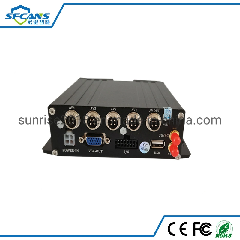 Truck Recorder GPS HDD 3G 4G WiFi 4CH Mdvr