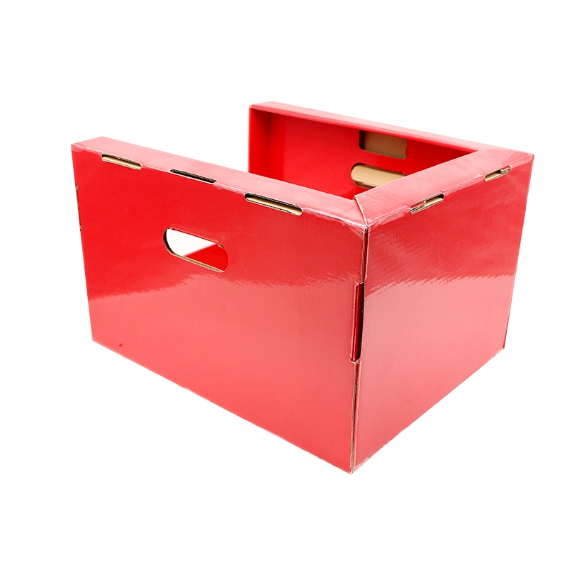 Embalagem de material de papel caixa de apresentação de sacos Puma de cor vermelha