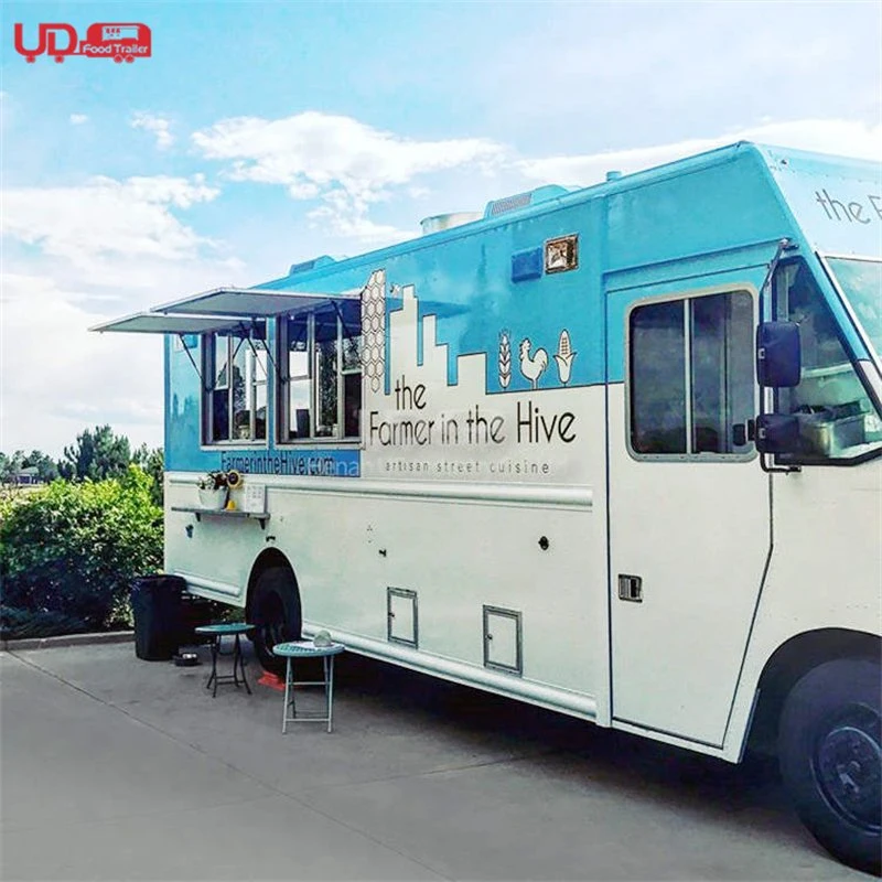 Ud adaptada às suas necessidades Carrinho móvel Track Coffee Kiosk Camião de comida rápida dos EUA para venda