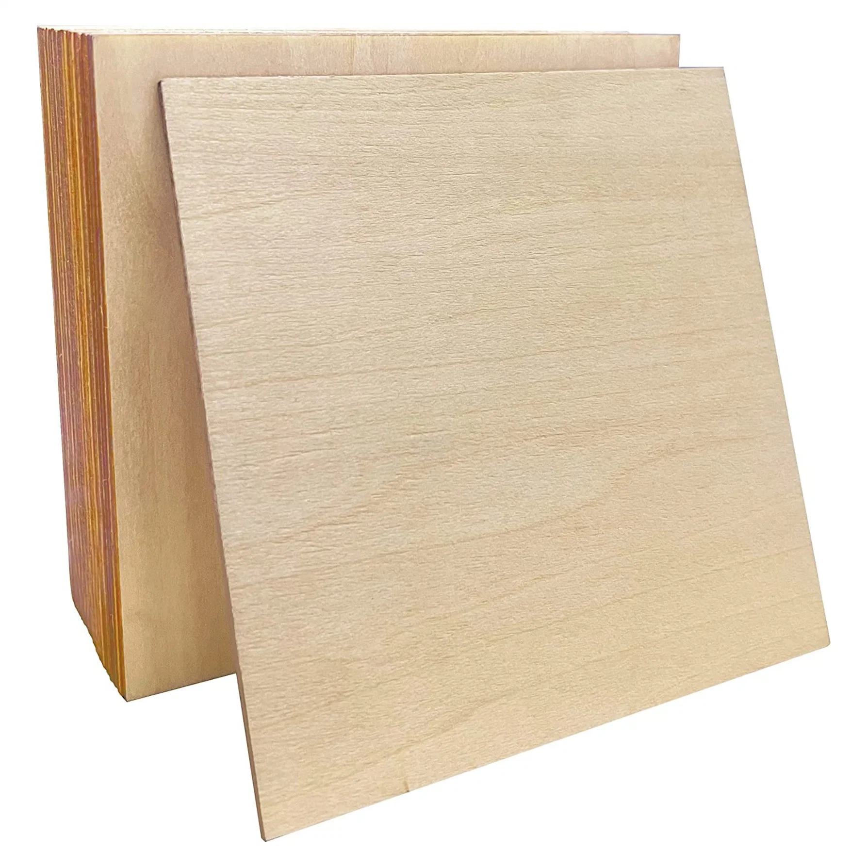 Die 1.5 - 10 mm folhas de madeira natural Corte a laser folhas de madeira de Basswood comerciais de contraplacado