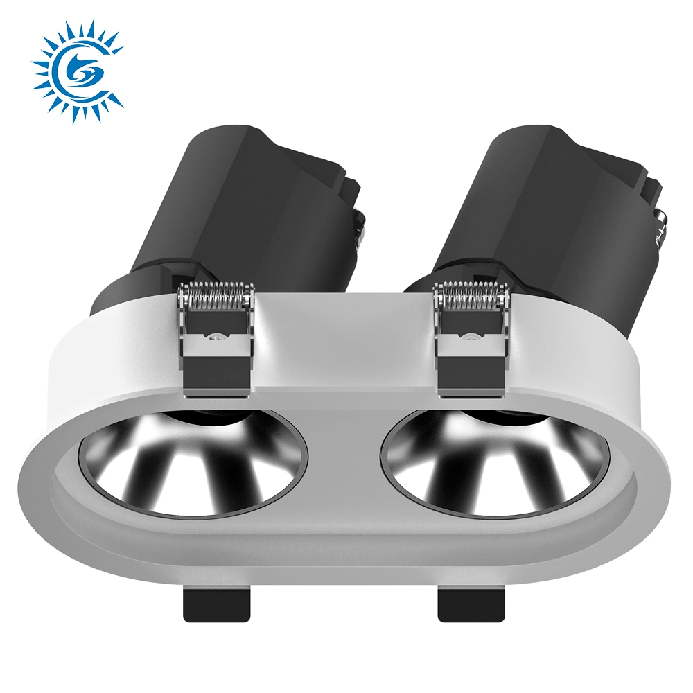 Downlight LED COB Spotlight rebajado 7W 12W 20W de la cabeza simple/doble plaza/anillo de LED SIN CERCO