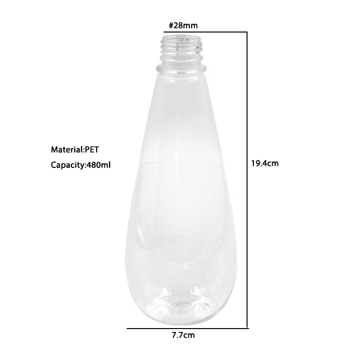 Empty 480ml Round Plastic Pet Bottle for Body Wash