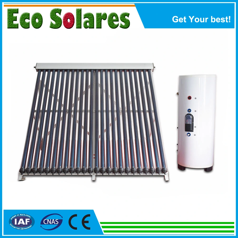 Chinese Factory Non Pressure Solar Energy System Pressurized Project Split Vacuum Tubes with Different Types of Spare Parts Bracket Hot Water Tank Heater