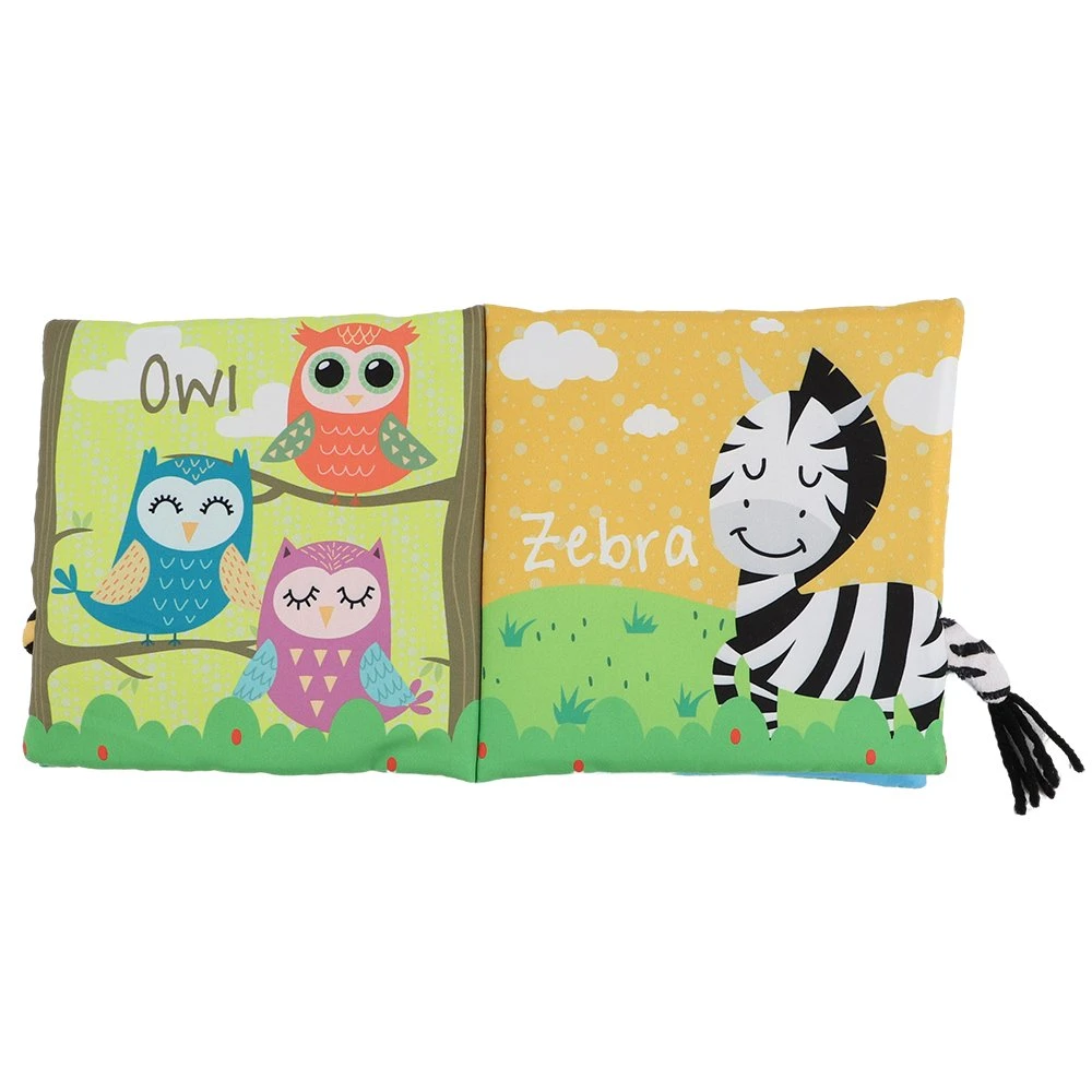 Latest Design Animal Tail High quality/High cost performance Customize Educational Toy Soft Baby Tail Cloth Book Set