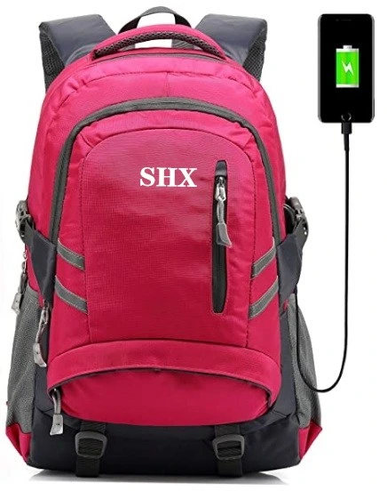 Laptop Business Fashion School Backpack Bags with USB Charging