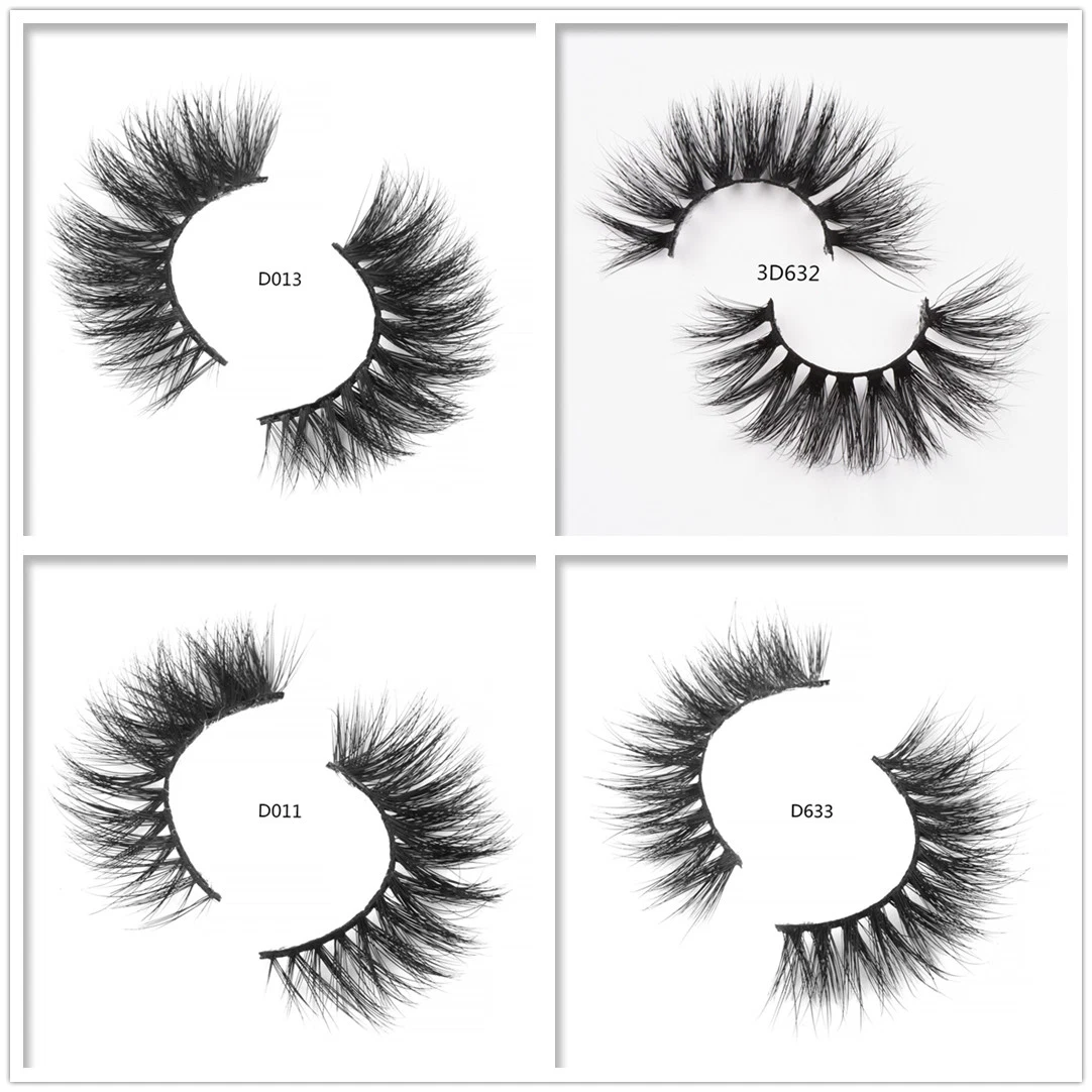 3D Fluffy Mink Eyelashes Cat Eye Style Lash with Private Logo Packaging